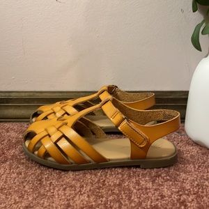 Cat & Jack Toddler Brown Hirache Sandals Toddler US Size 10